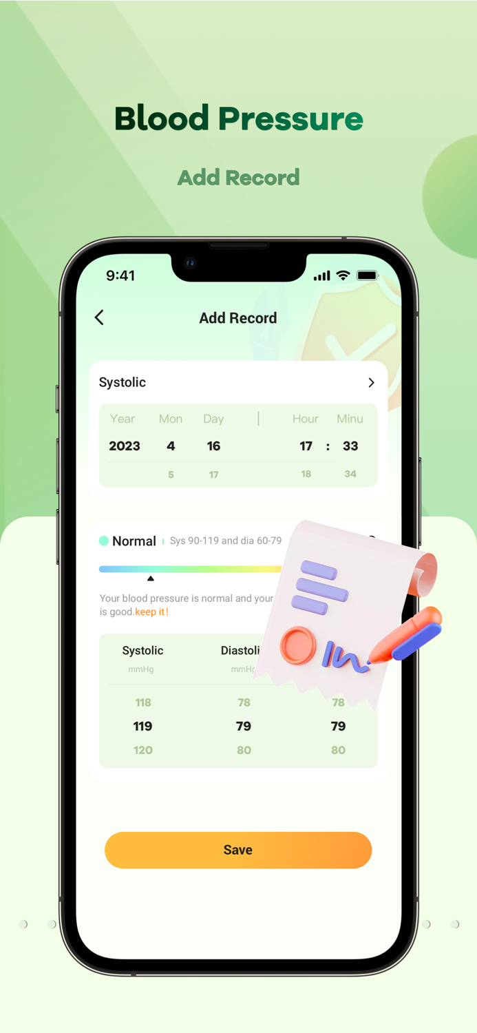 Blood Pressure Monitor App
