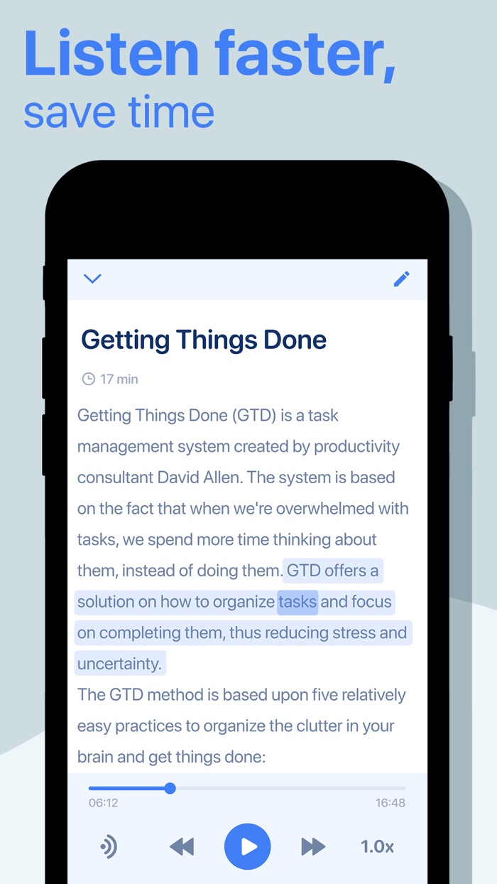 upSpeech - Articles to Audio