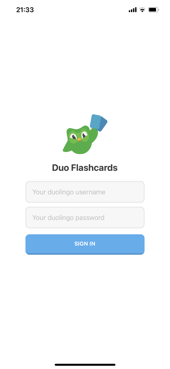 Duo Flashcards