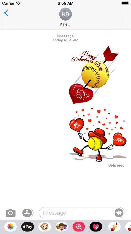 Softball Valentines screenshot-3