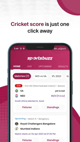 Game screenshot SportsBuzz: Live Cricket Score apk