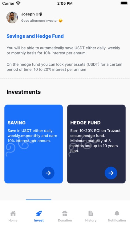 Truzact: Save & invest Crypto screenshot-6