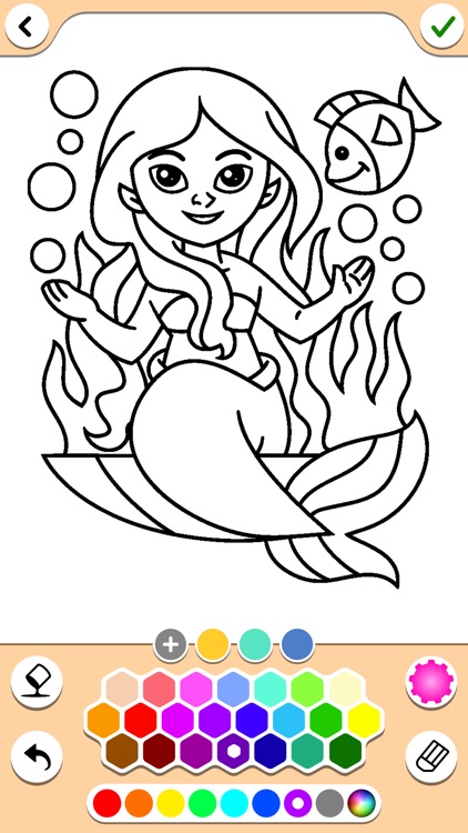 Mermaids coloring pages