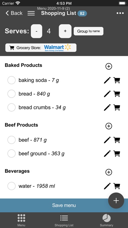 EasyMenu Meal Planner 3 screenshot-6