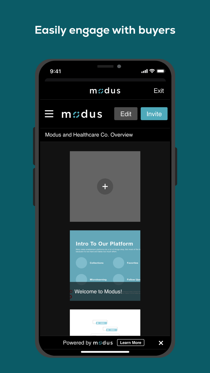 Modus Sales Enablement