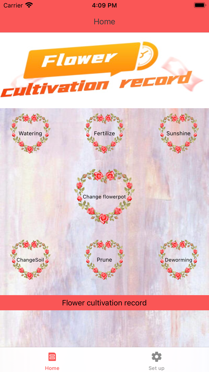 Flower Cultivation Record