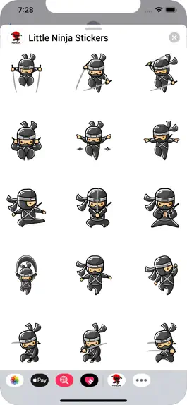 Game screenshot Little Ninja Stickers mod apk