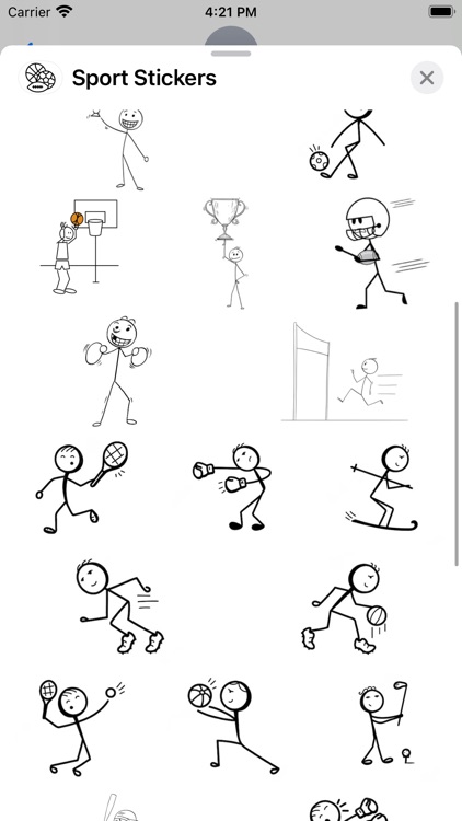 Sport Stickers App