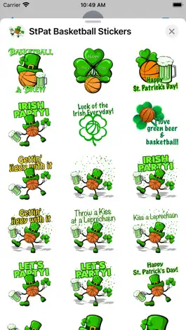 Game screenshot St Pat's Basketball Stickers mod apk