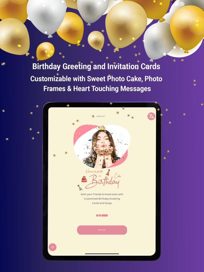 Birthday Cake Photo Card Maker