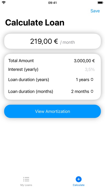 Loans - My Loan Calculator