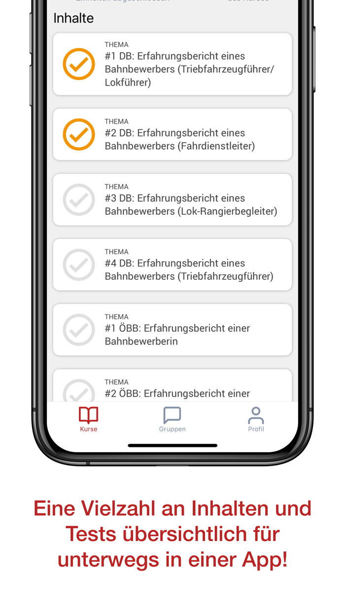 Bahn Karriere/Einstellungstest