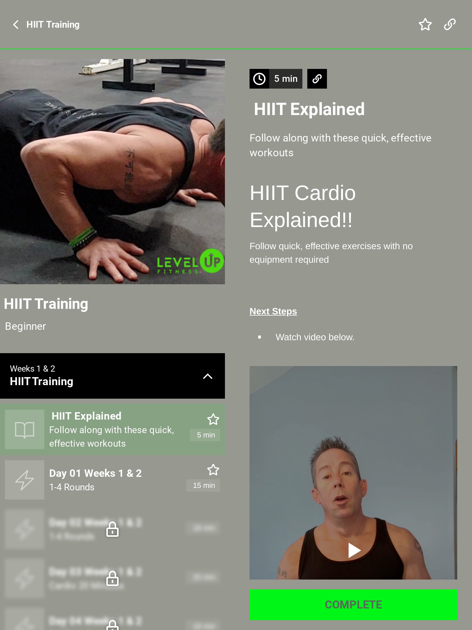 Level Up Fitness Training screenshot 3