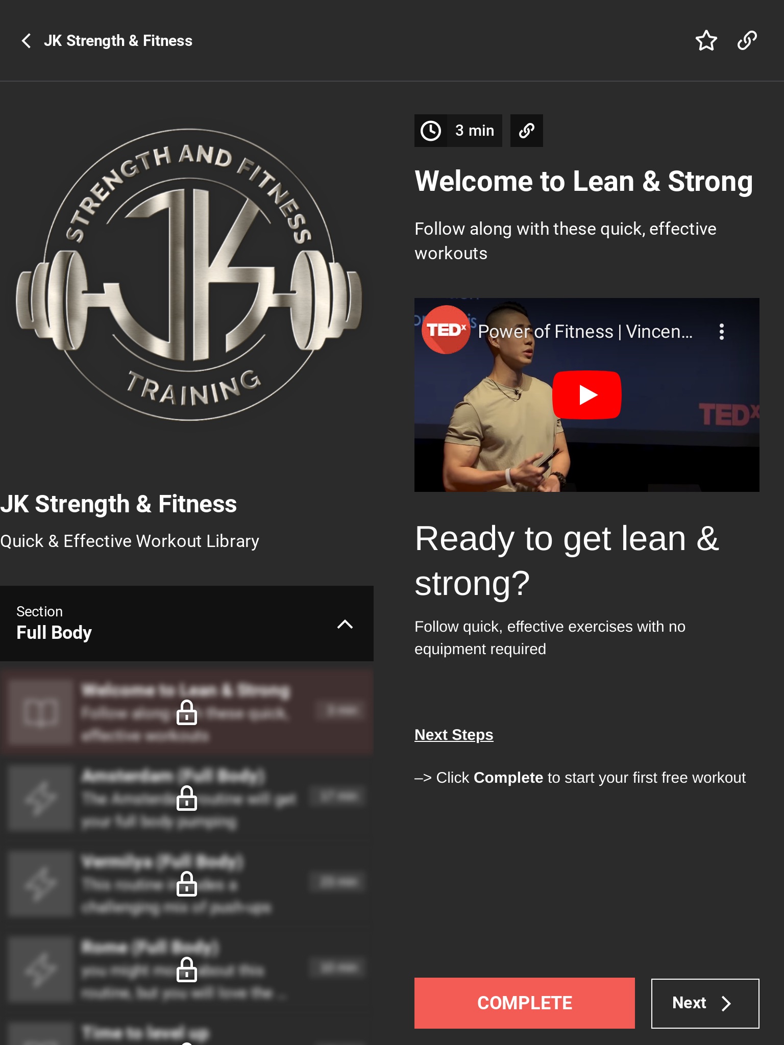 JK Strength & Fitness screenshot 2