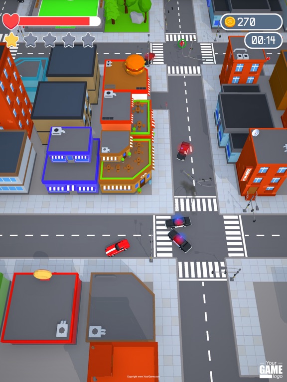 Screenshot #5 pour Cop Car Rush 3D