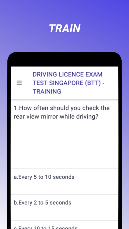 Driving Licence Exam Singapore