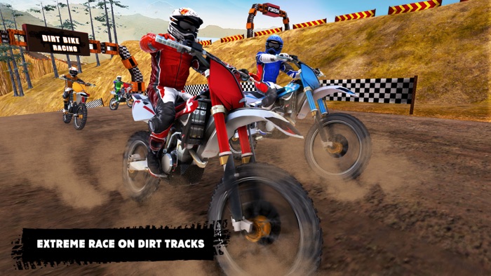 Dirt Bike Rider Motocross Race