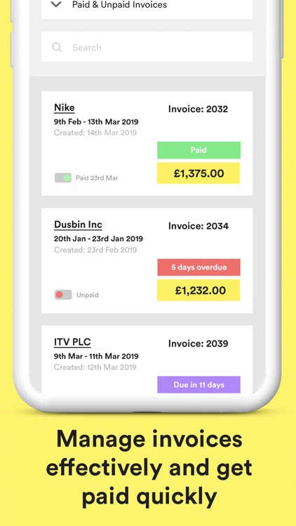 YellowWork – Freelance Tools screenshot-6