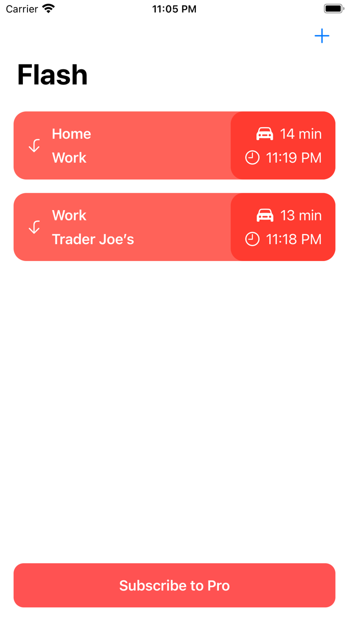 Flash Lock Screen ETAs