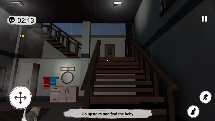 Baby Blue Scary House screenshot-3