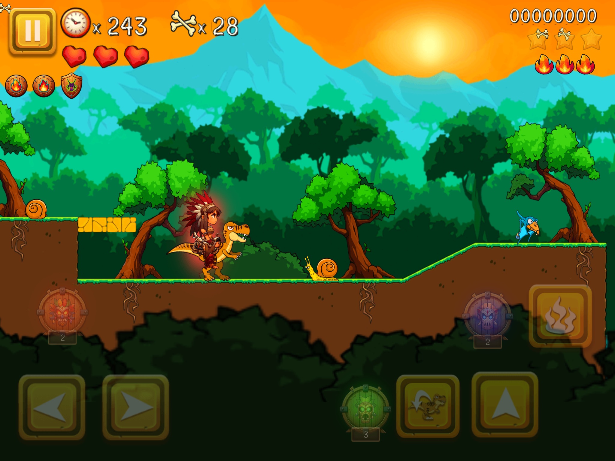 Super Tribe Boy: Dino Run screenshot 4