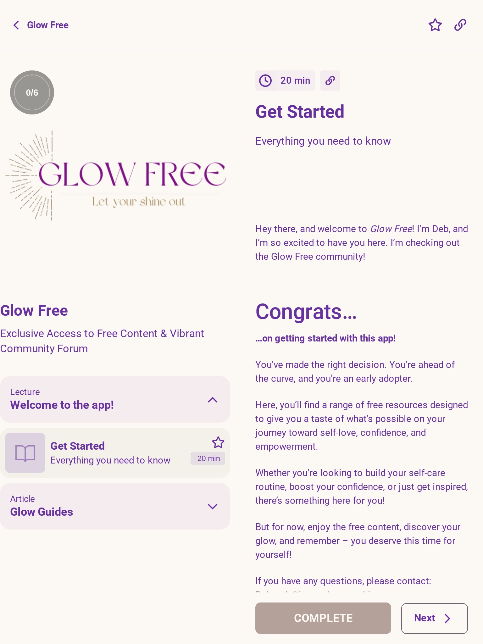 Glow Forward screenshot 2