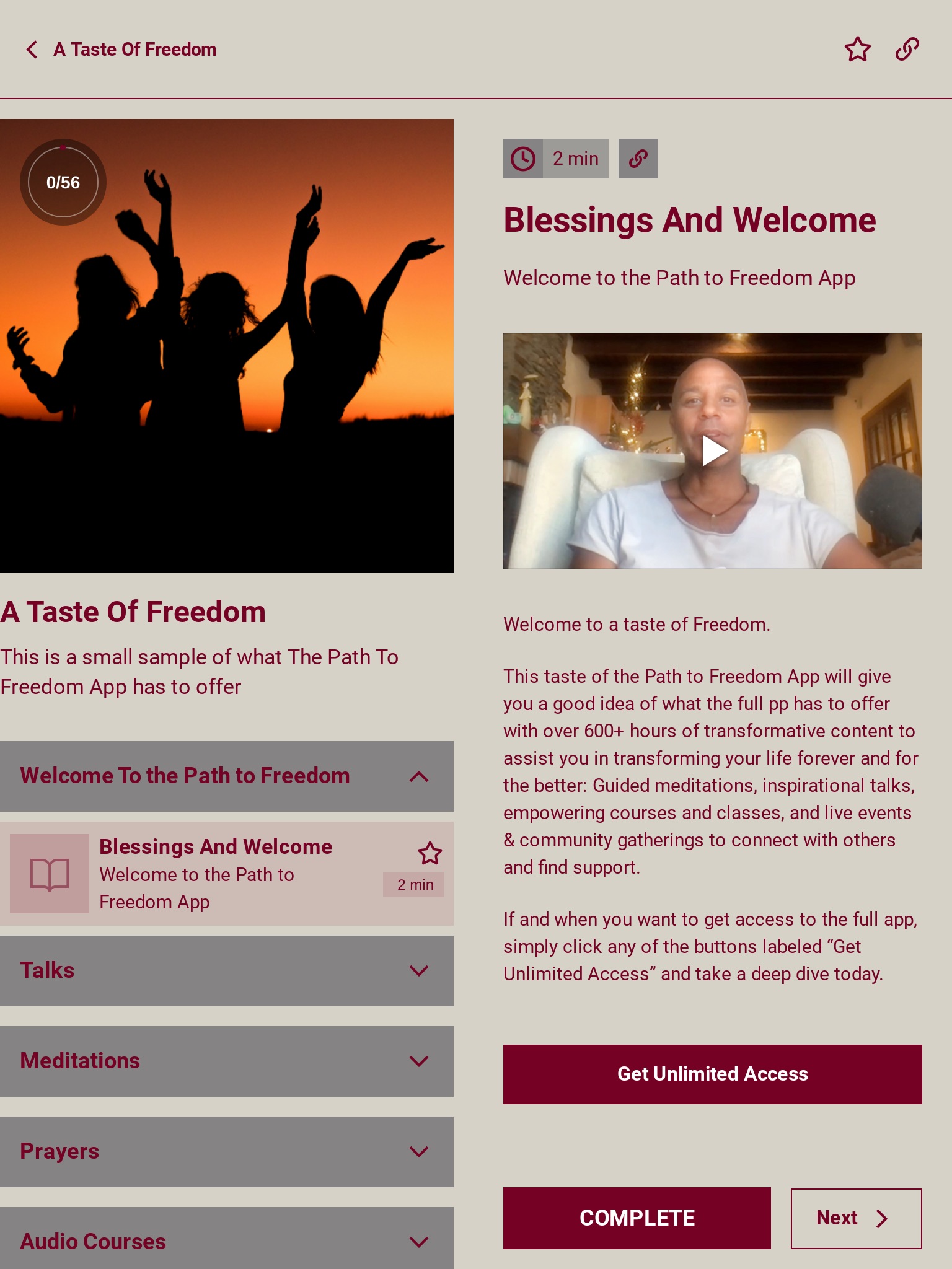 The Path To Freedom App screenshot 3