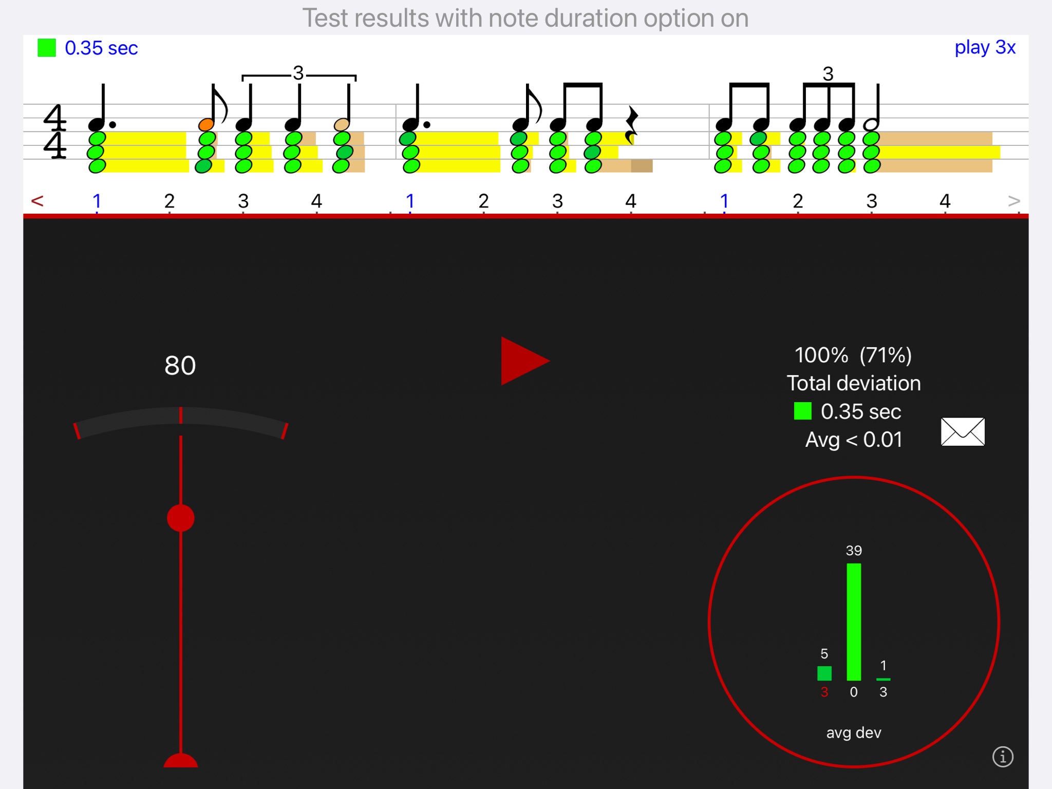 Rhythm Sight Reading Trainer screenshot 2