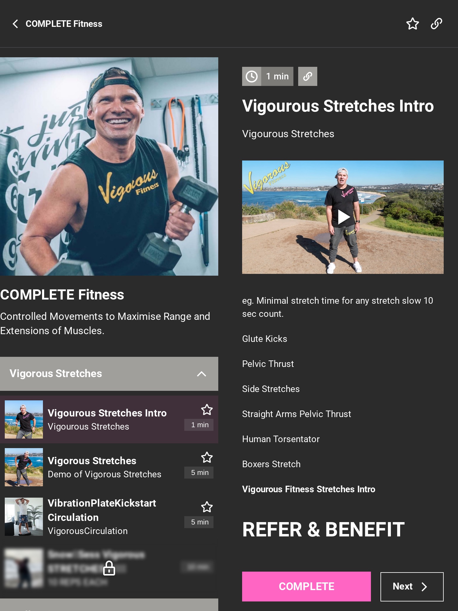 Vigorous Fitness screenshot 3