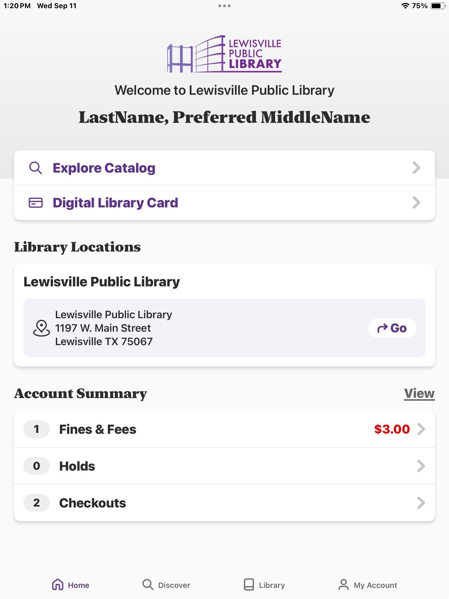 Lewisville Public Library screenshot 4