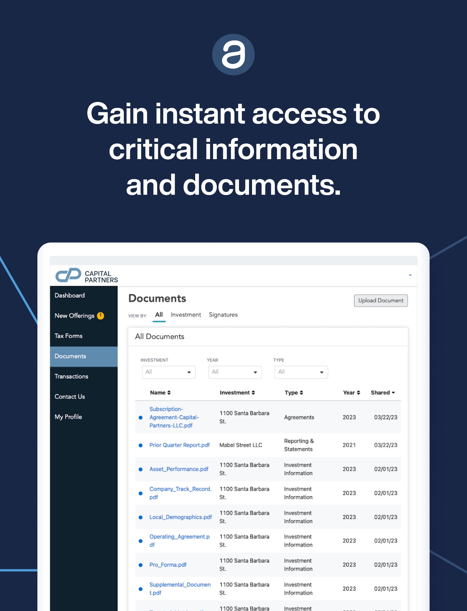 Investor-Portal screenshot 3