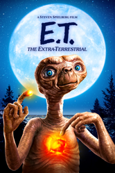 E.T. The Extra-Terrestrial - Steven Spielberg Cover Art