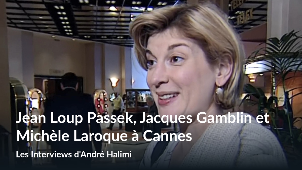 Jean Loup Passek, Jacques Gamblin et Michèle Laroque à Cannes Apple